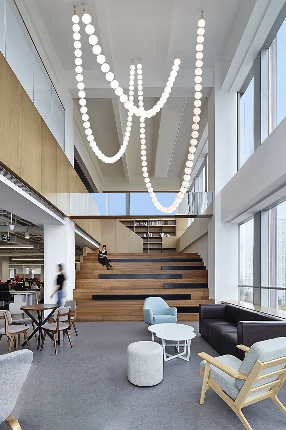 Pearl Necklace Balls Chandelier - Lumpaz