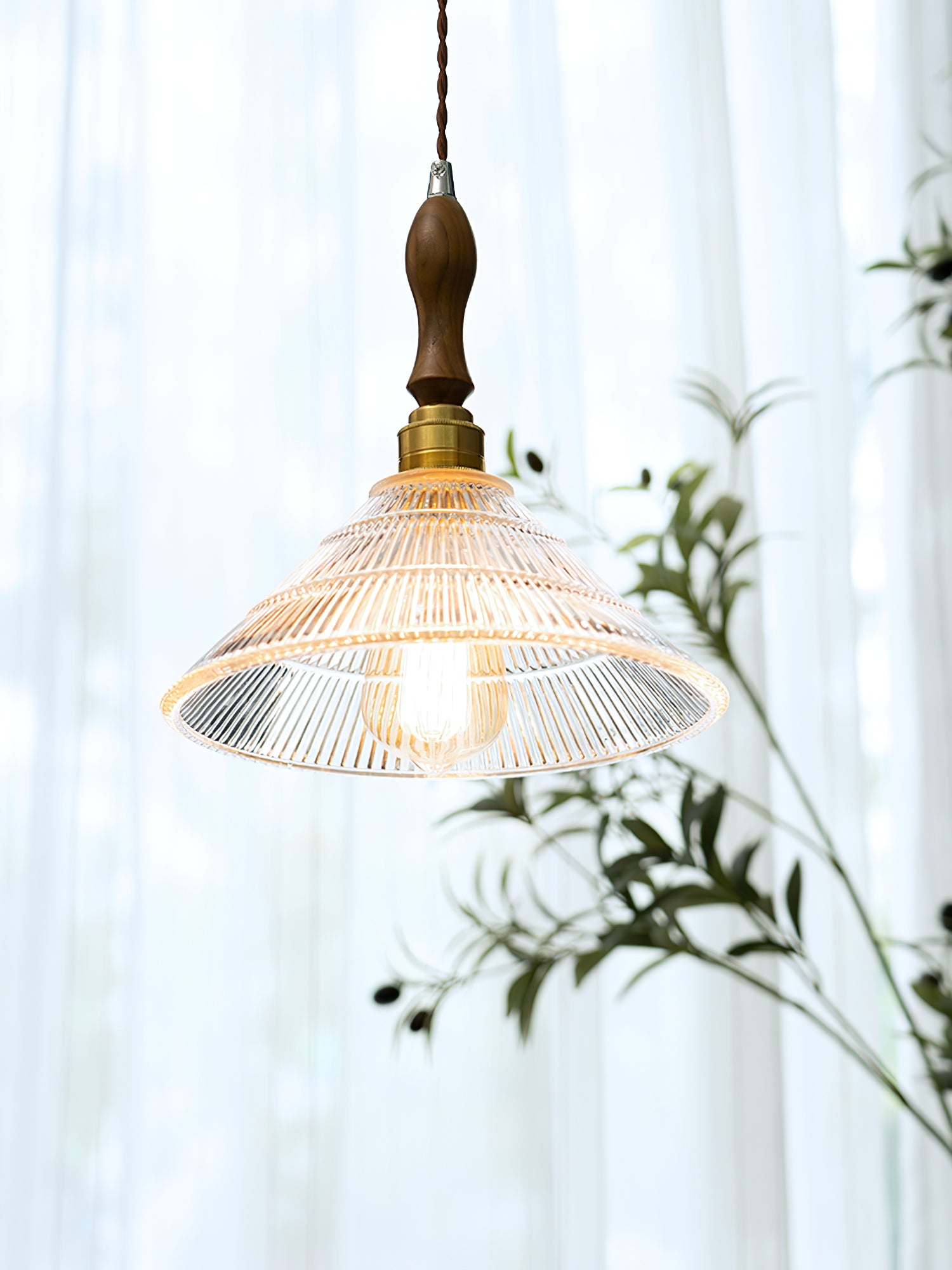 Vintage Ripple Pendant Lamp - Lumpaz