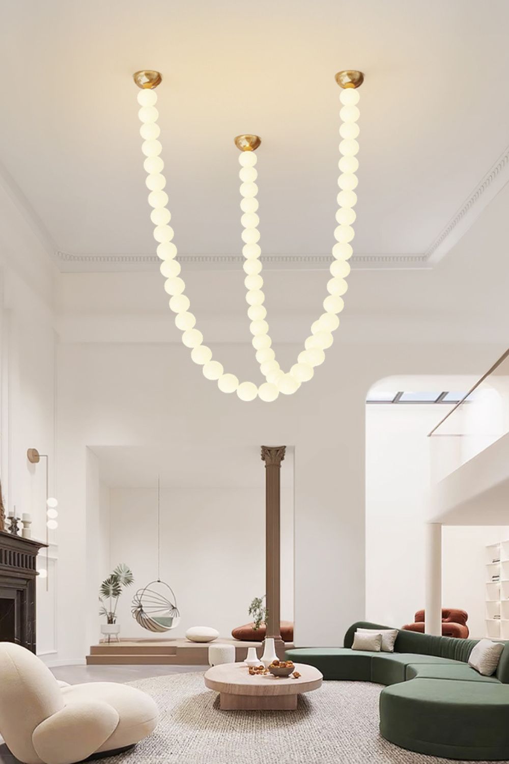 Pearl Necklace Balls Chandelier - Lumpaz