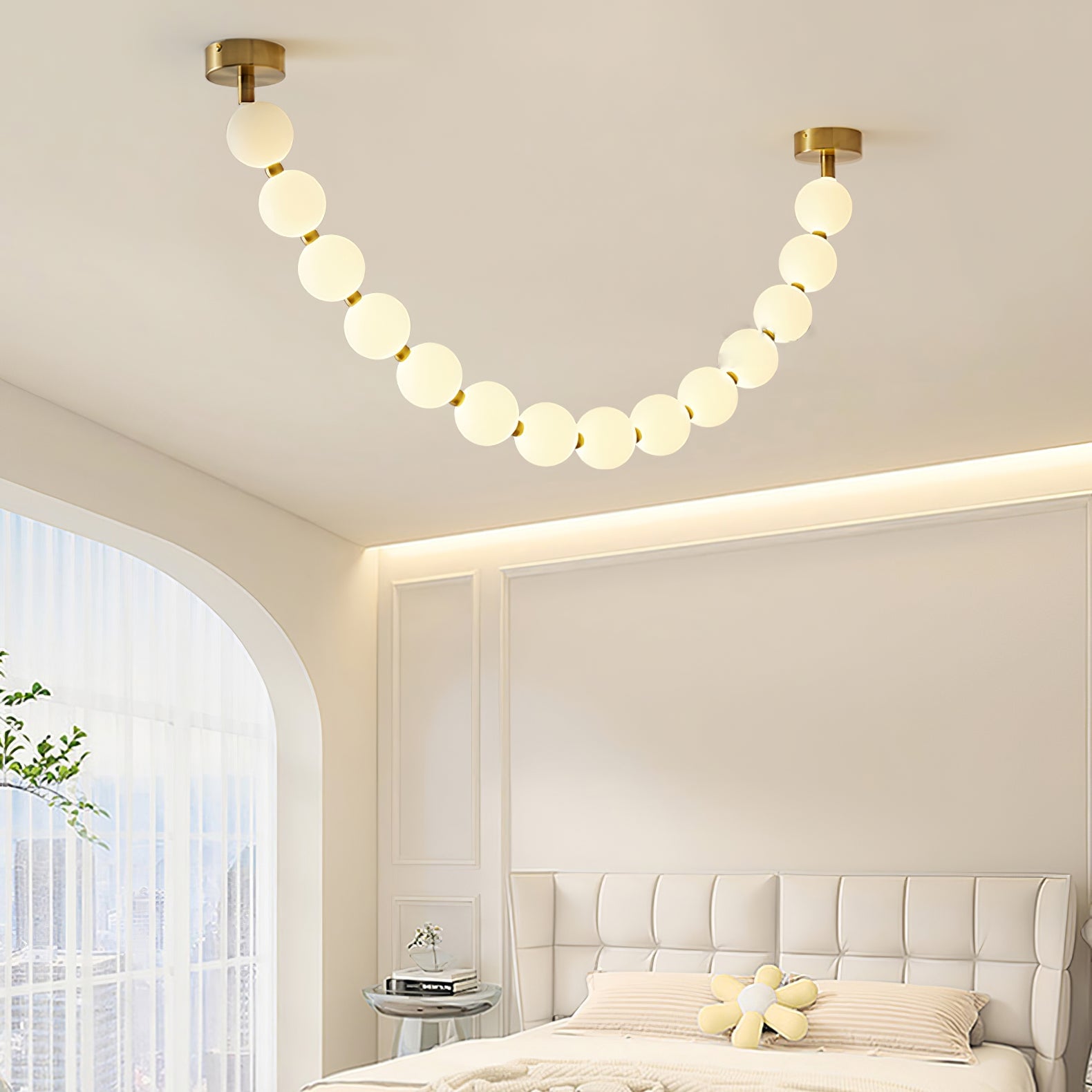 Pearl Necklace Balls Chandelier - Lumpaz