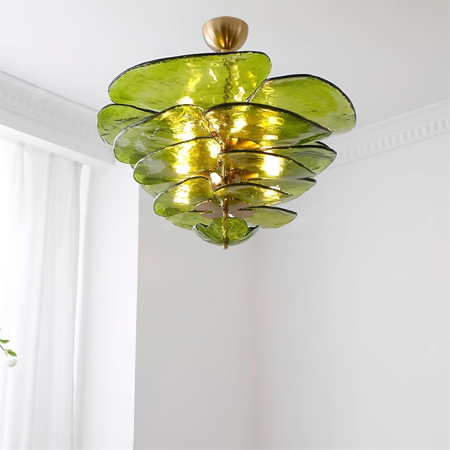 Golden Petals Murano Chandelier - Lumpaz