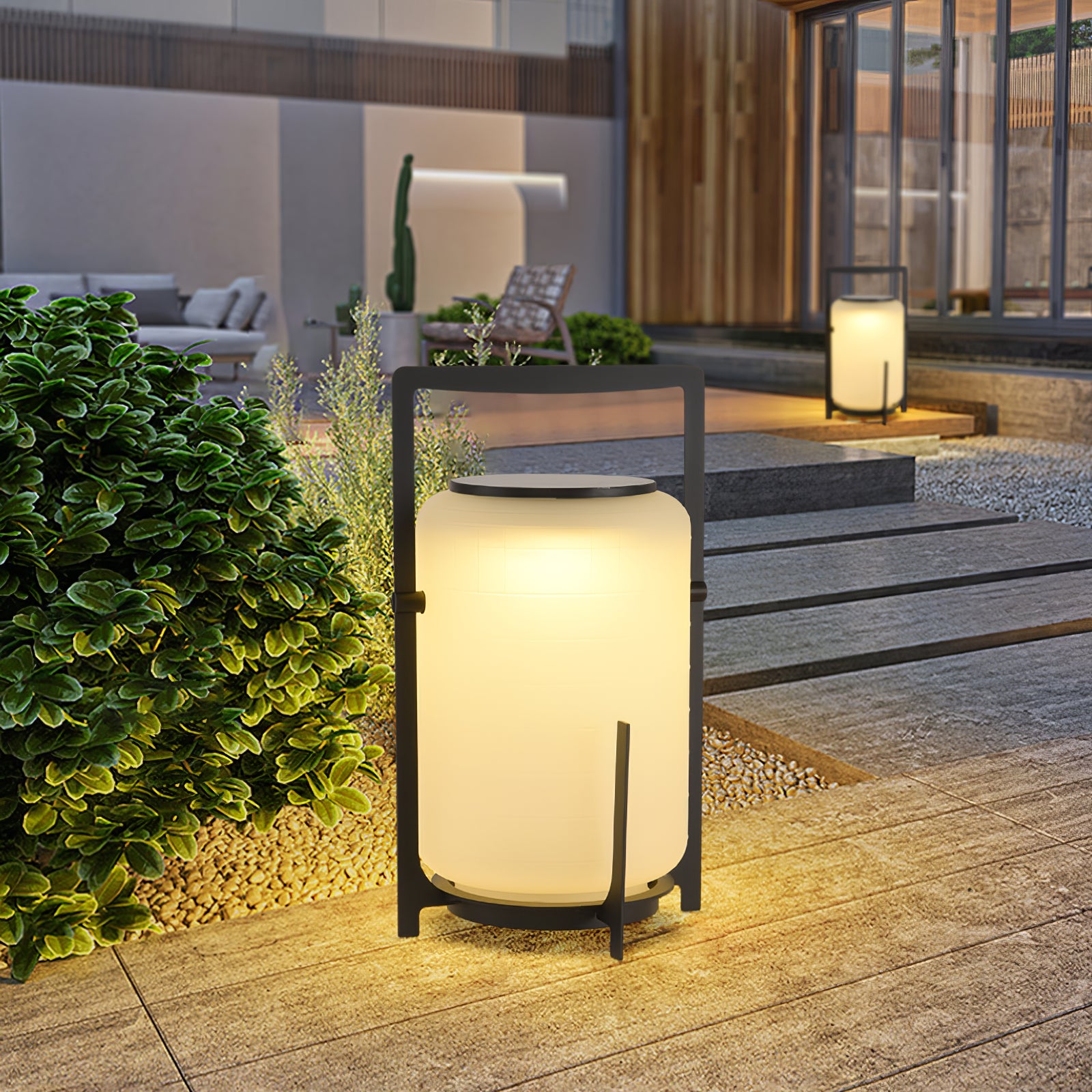 Twilight Lantern Solar Outdoor Table Lamp - Lumpaz