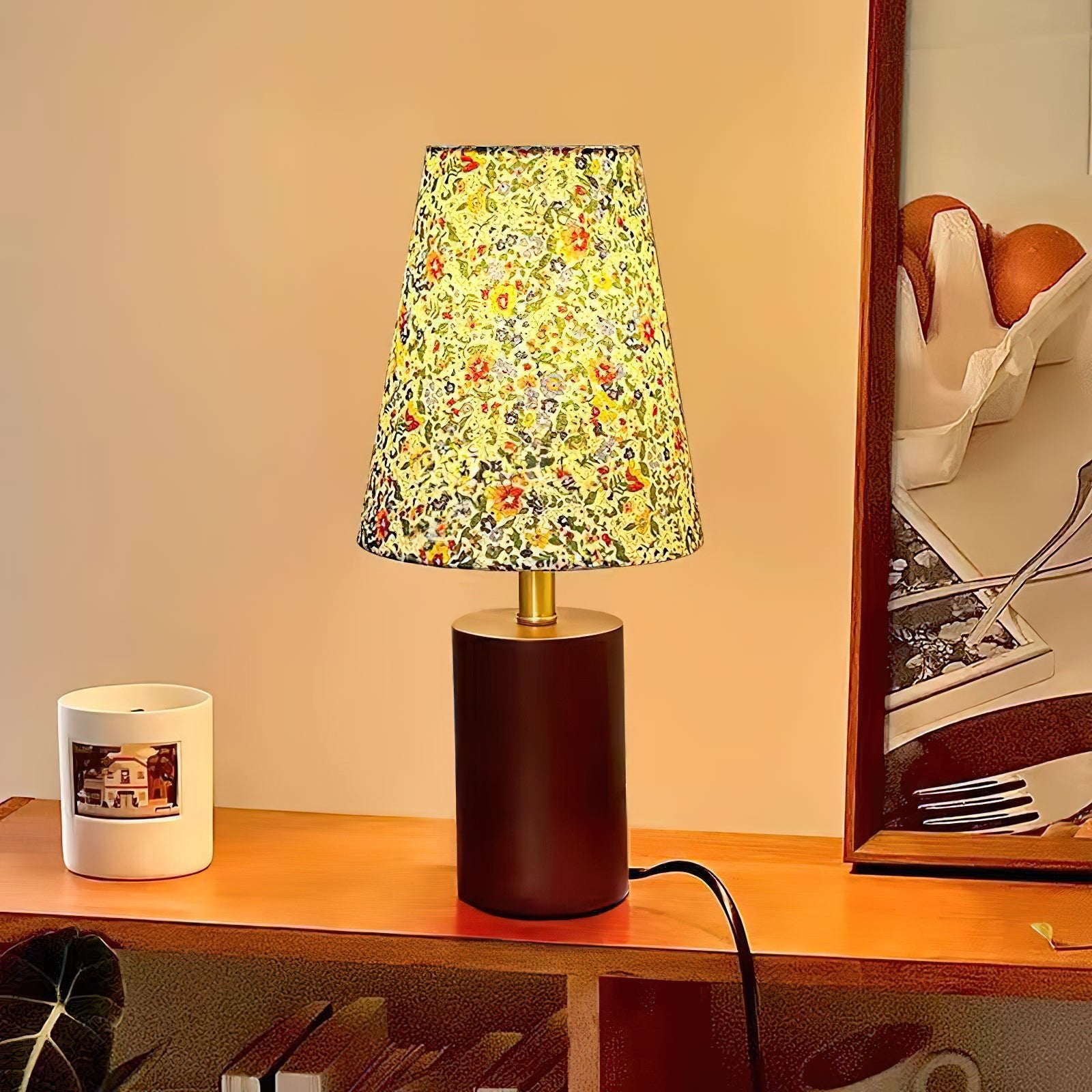 Elara Floral Glow Table Lamp - Lumpaz