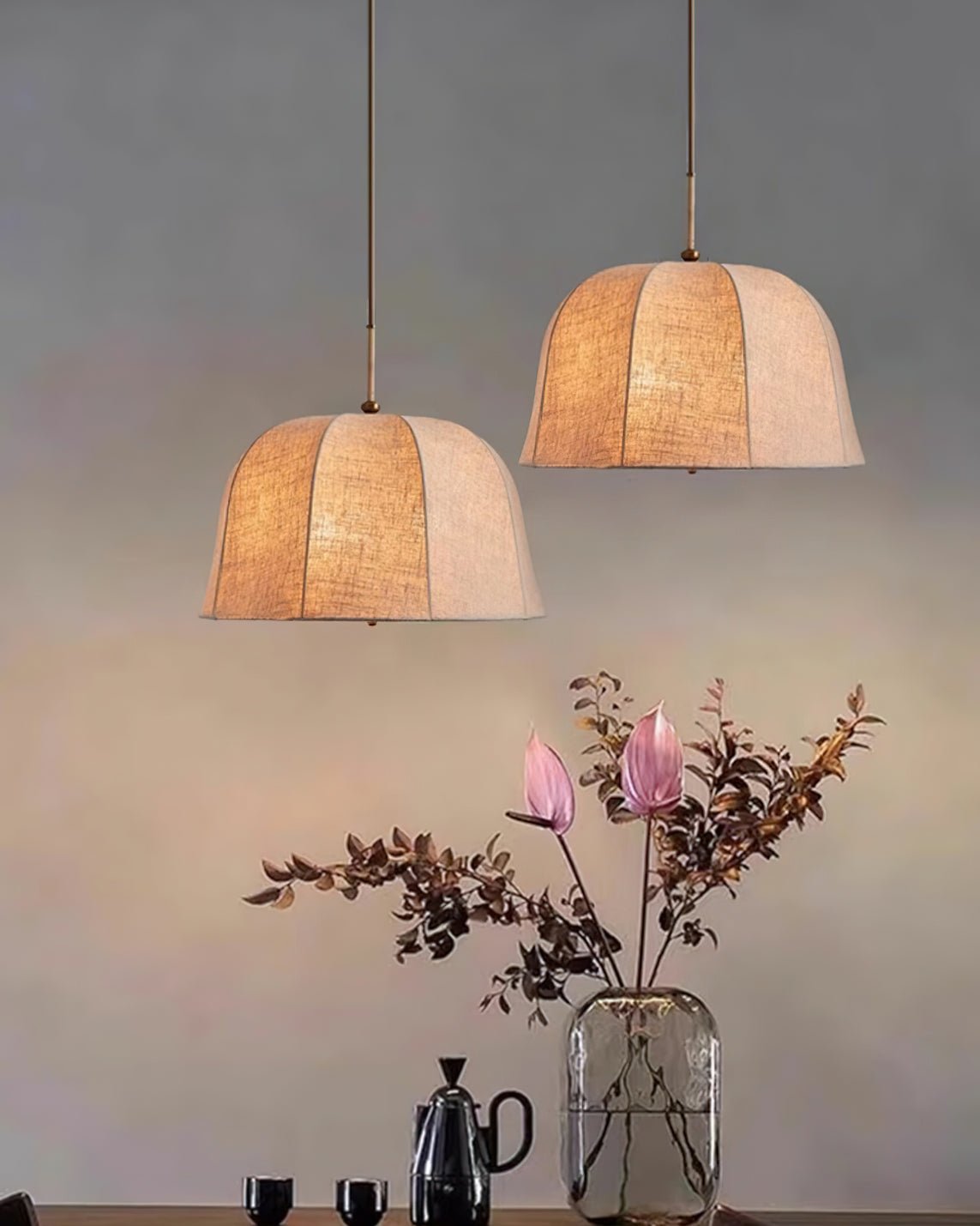 Sienna Linen Pendant Lamp - Lumpaz
