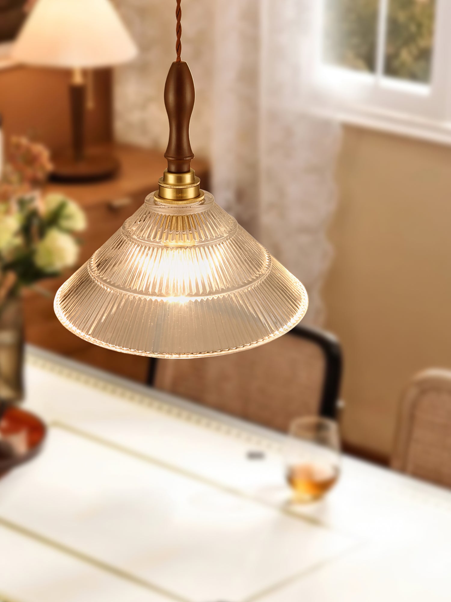 Vintage Ripple Pendant Lamp - Lumpaz