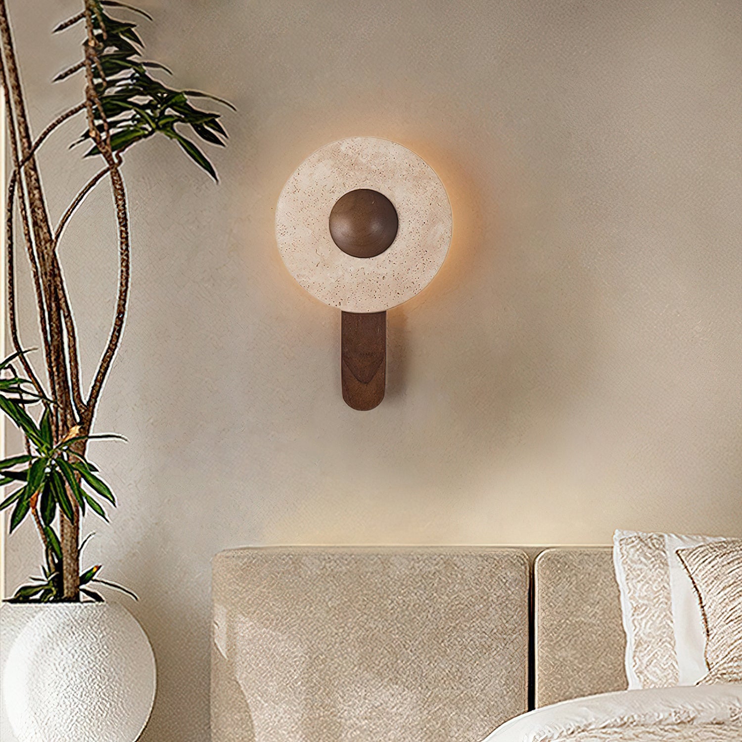 Lunar Wood Wall Lamp - Lumpaz