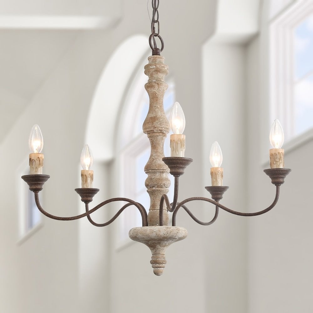 Candlestick Farmhouse chandelier - Lumpaz