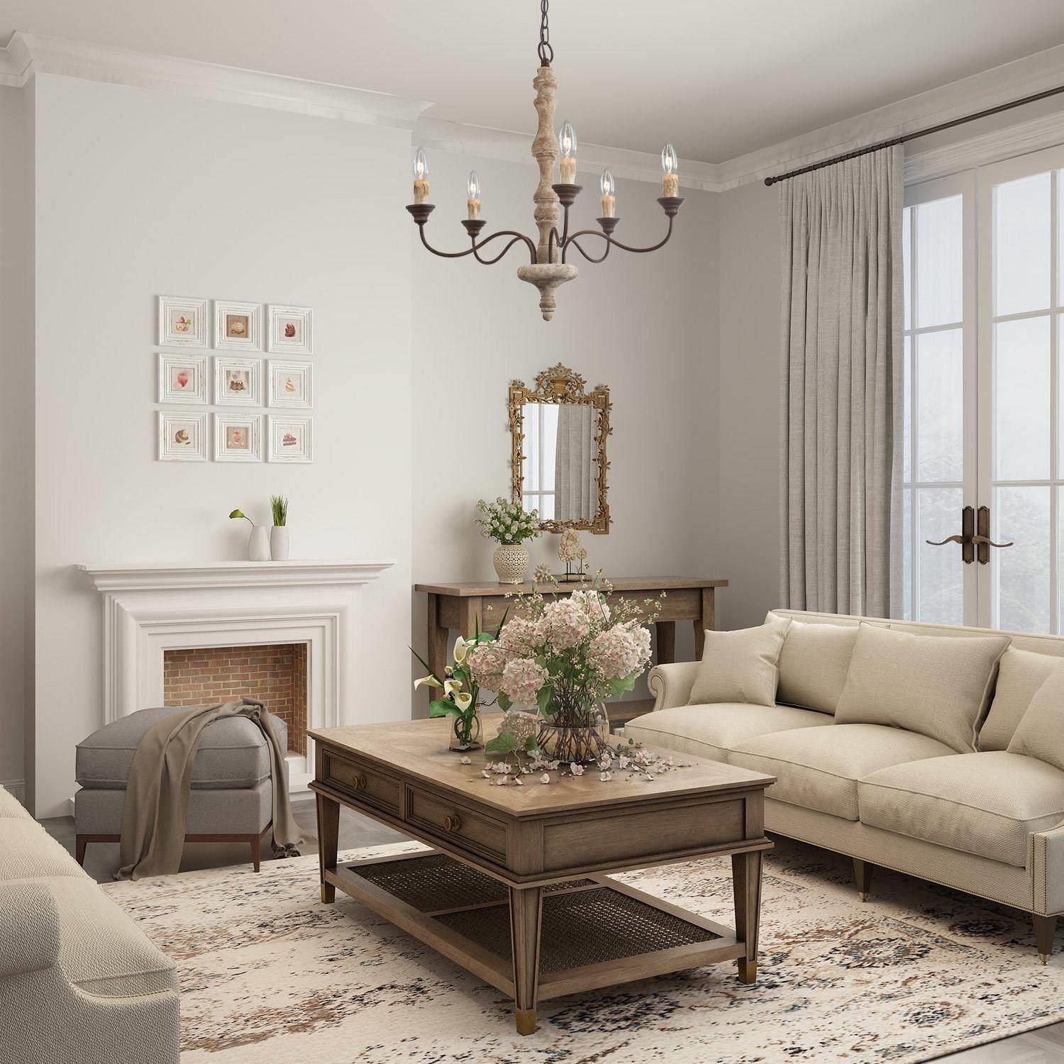 Candlestick Farmhouse chandelier - Lumpaz