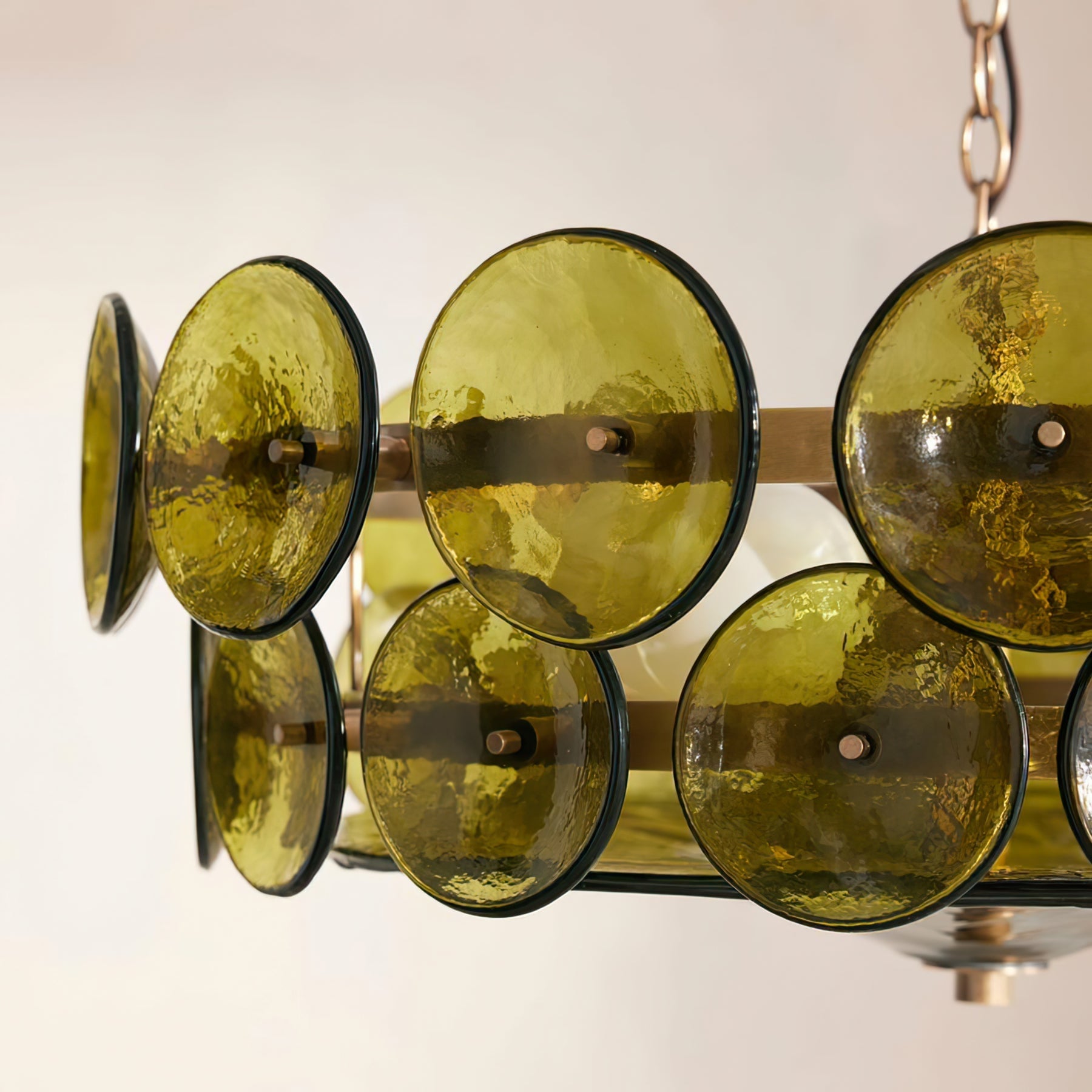 Solaris Disc Murano Chandelier - Lumpaz