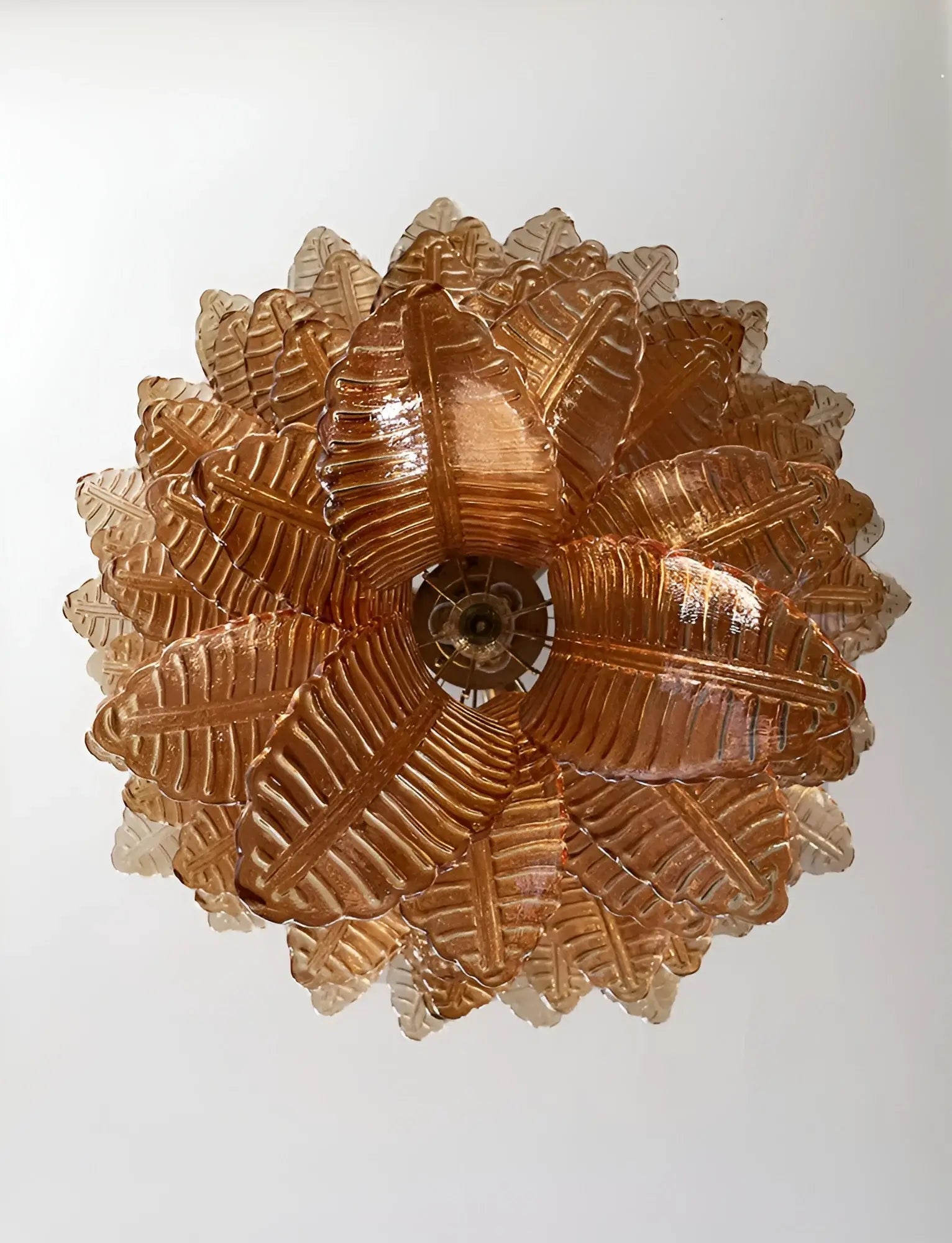 Amber Leaf Cascade Chandelier - Lumpaz