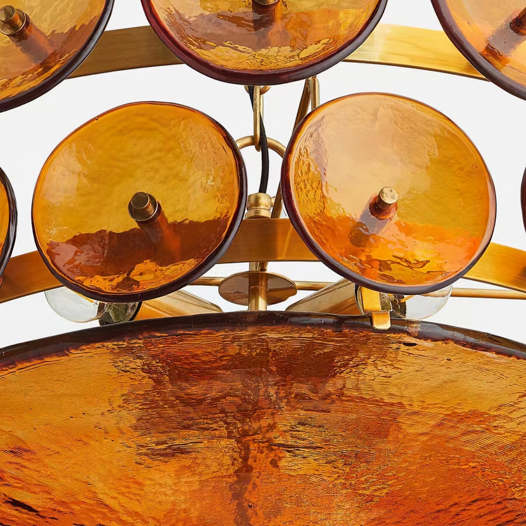 Solaris Disc Murano Chandelier - Lumpaz