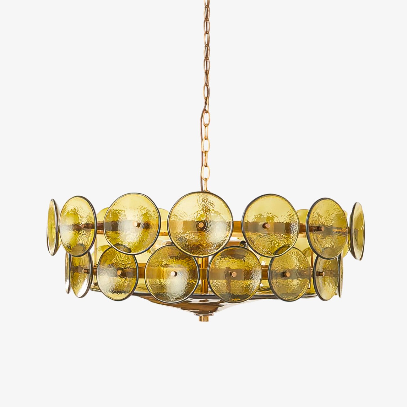 Solaris Disc Murano Chandelier - Lumpaz