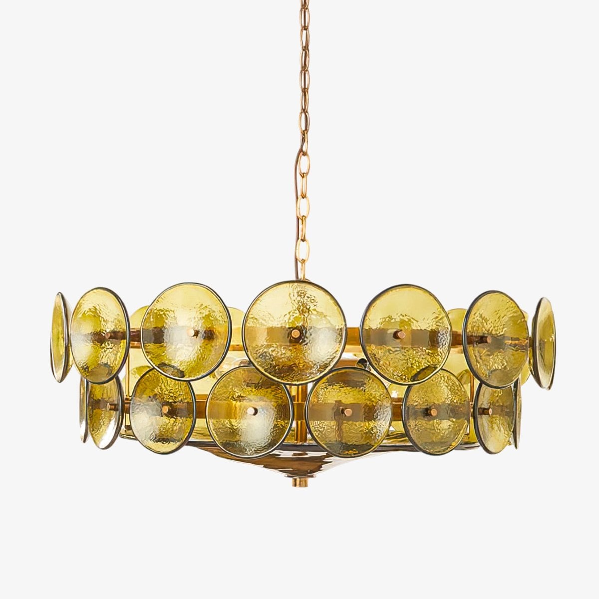 Solaris Disc Murano Chandelier - Lumpaz