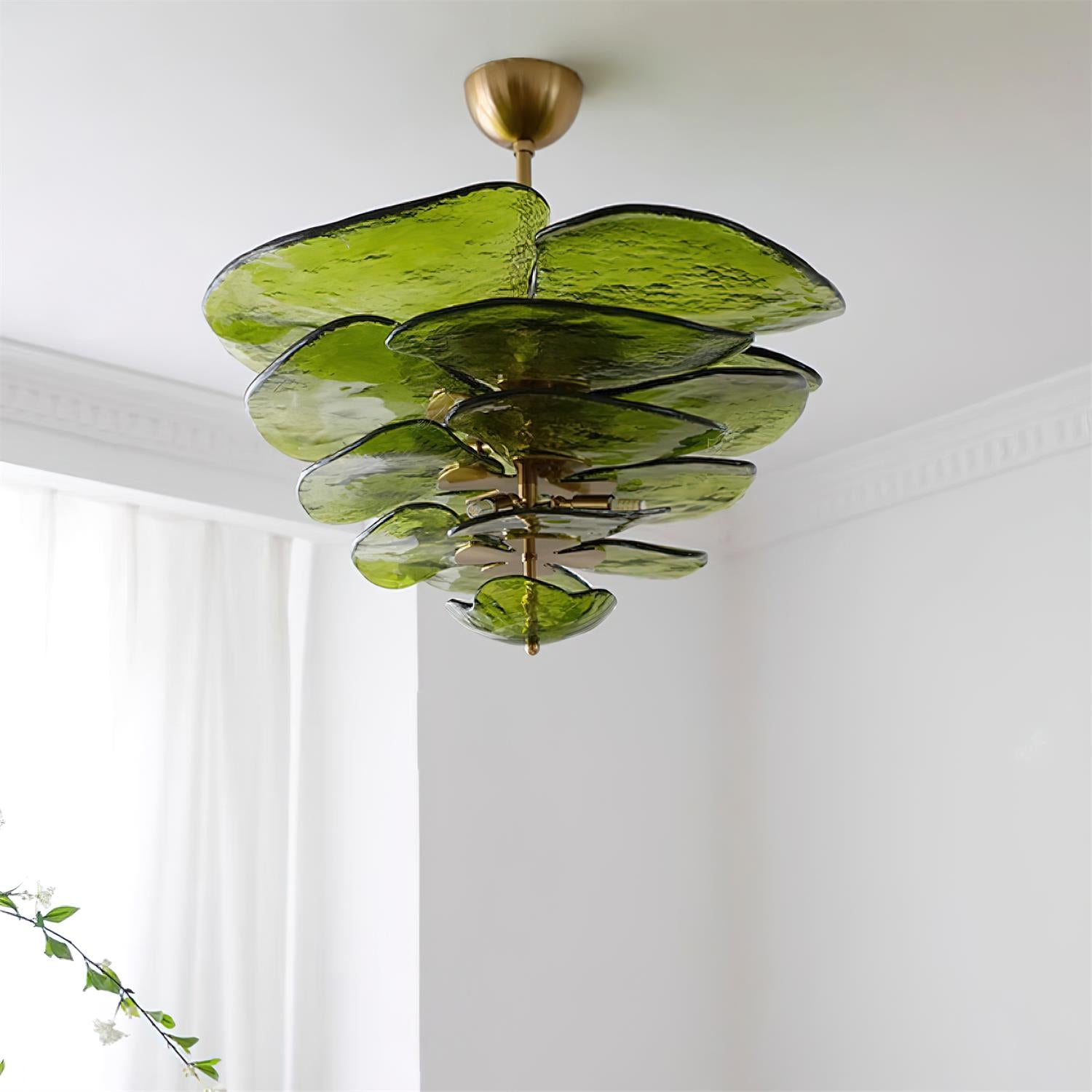 Golden Petals Murano Chandelier - Lumpaz