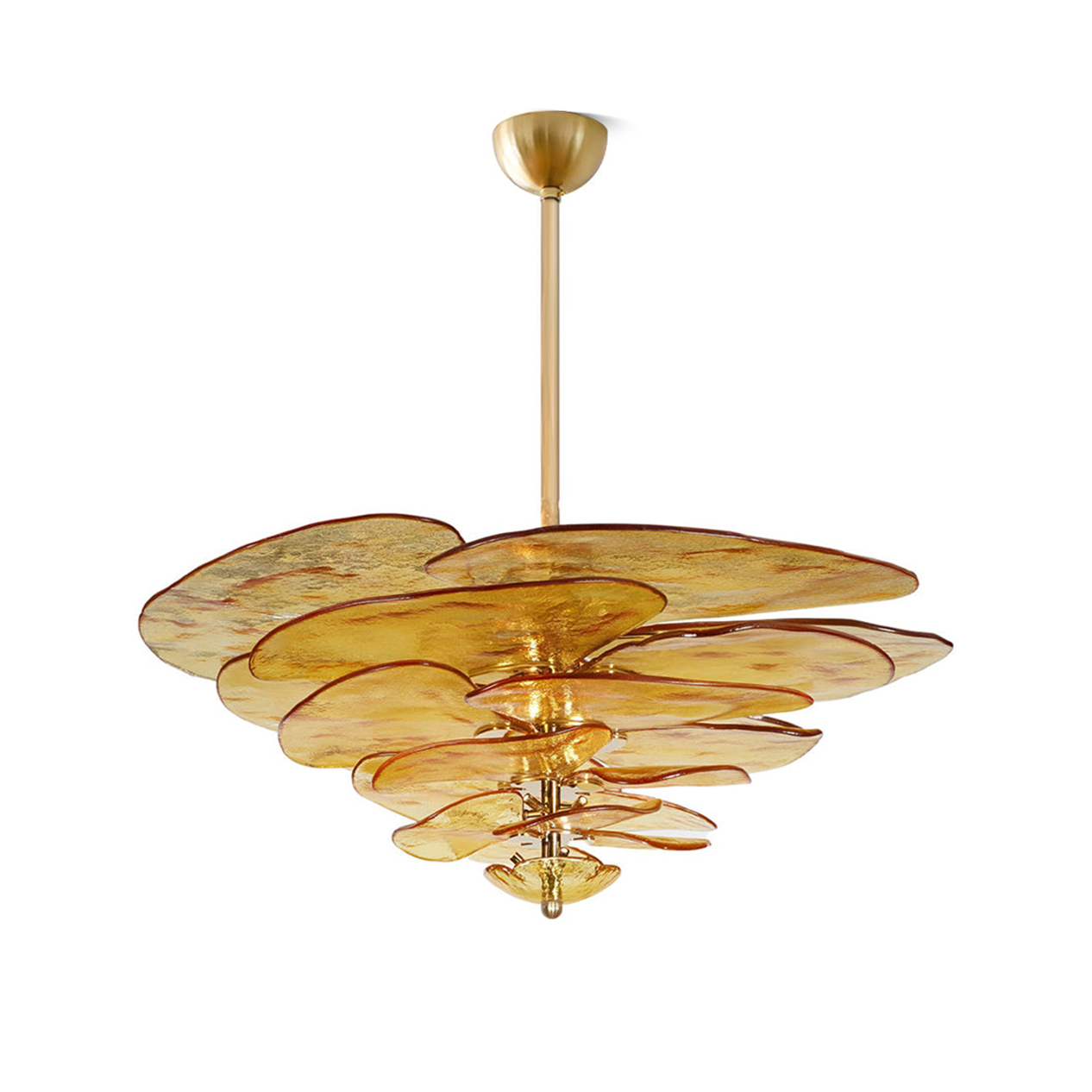 Golden Petals Murano Chandelier - Lumpaz