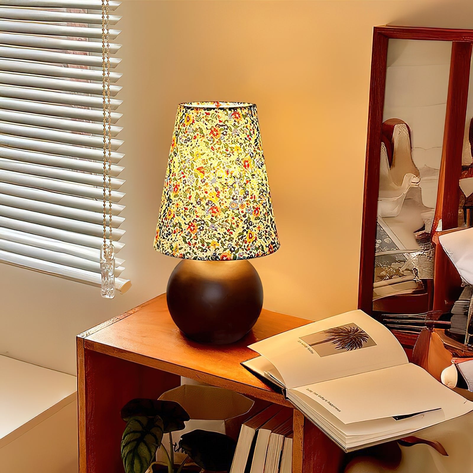 Elara Floral Glow Table Lamp - Lumpaz