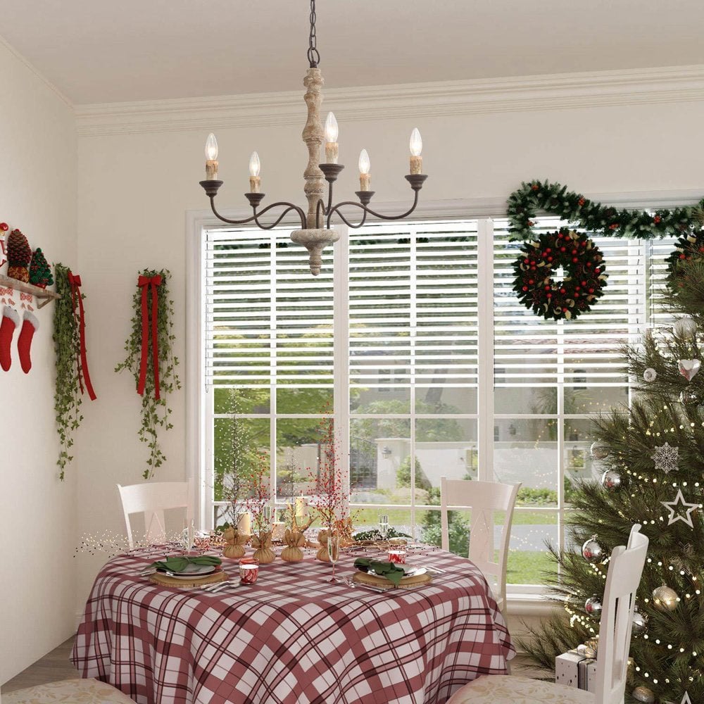 Candlestick Farmhouse chandelier - Lumpaz