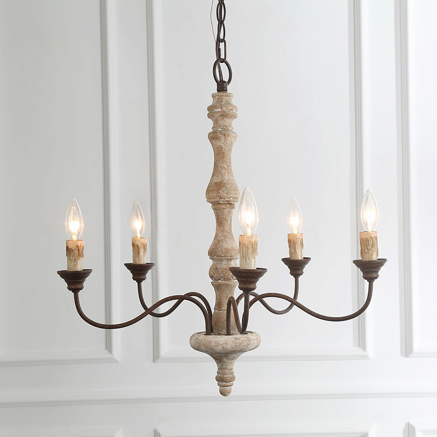 Candlestick Farmhouse chandelier - Lumpaz