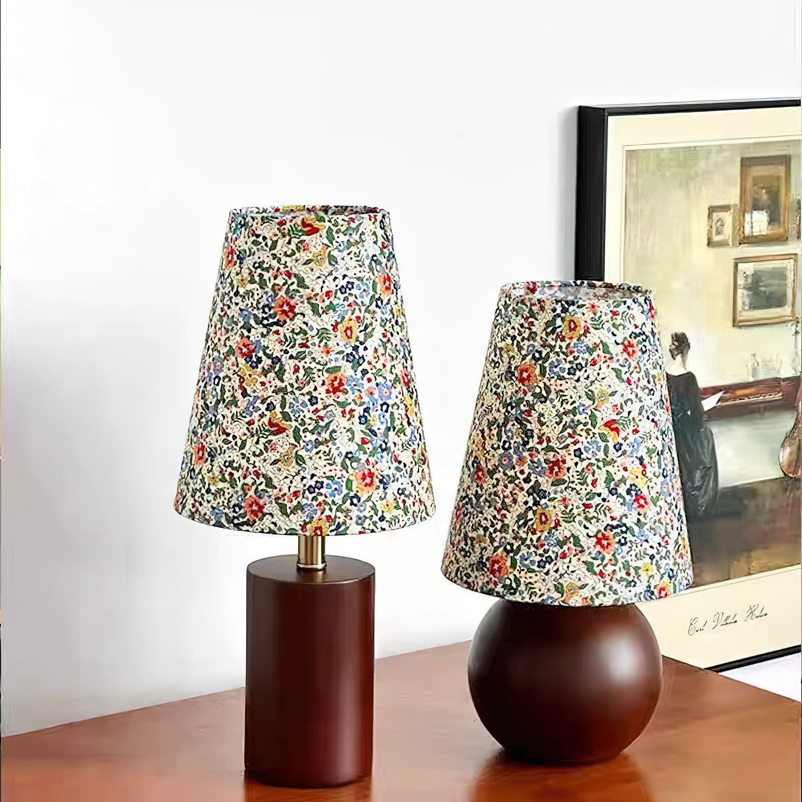 Elara Floral Glow Table Lamp - Lumpaz