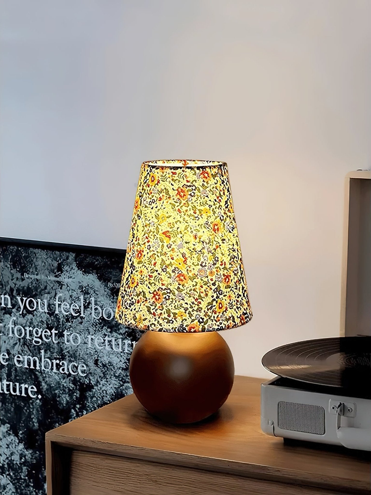 Elara Floral Glow Table Lamp - Lumpaz