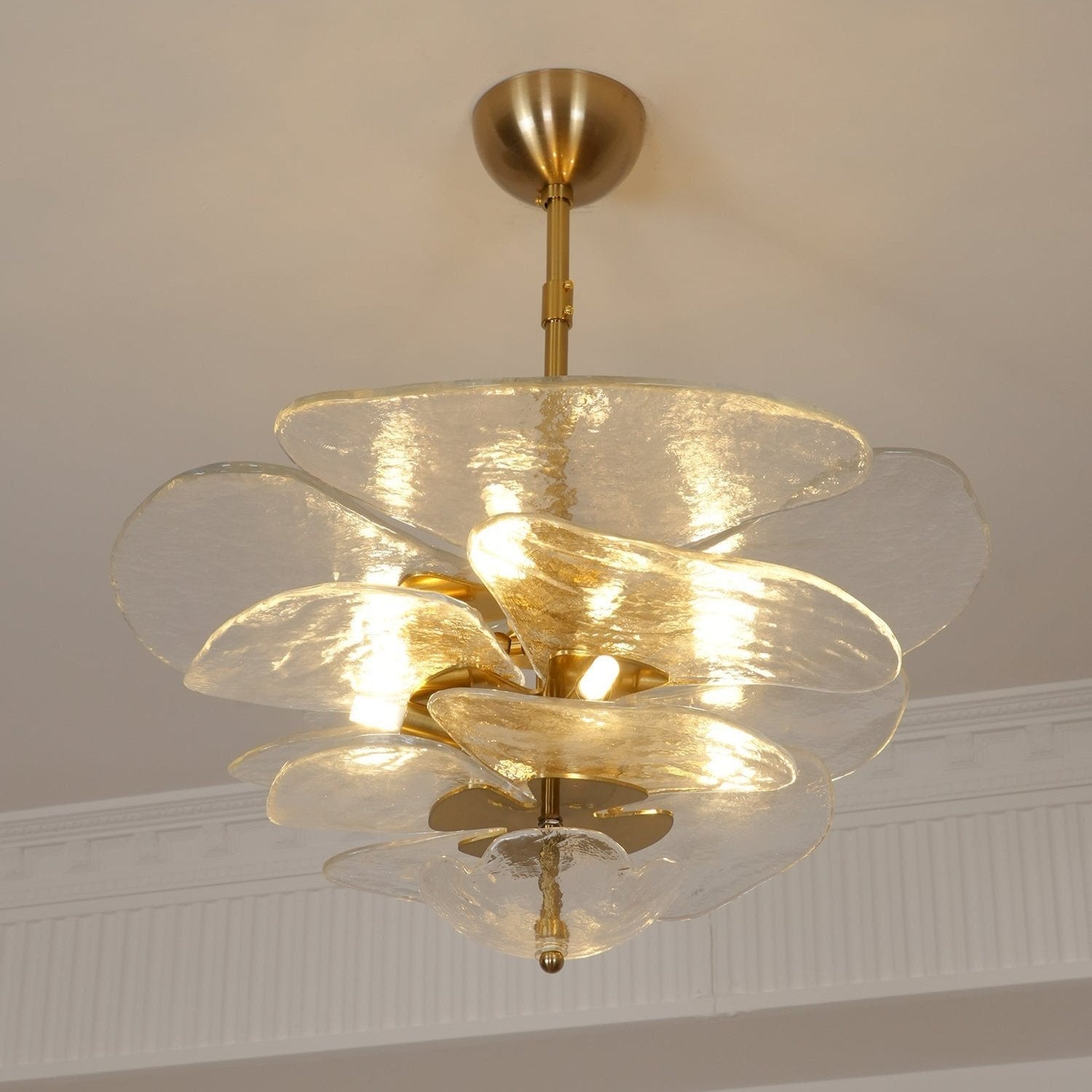 Golden Petals Murano Chandelier - Lumpaz