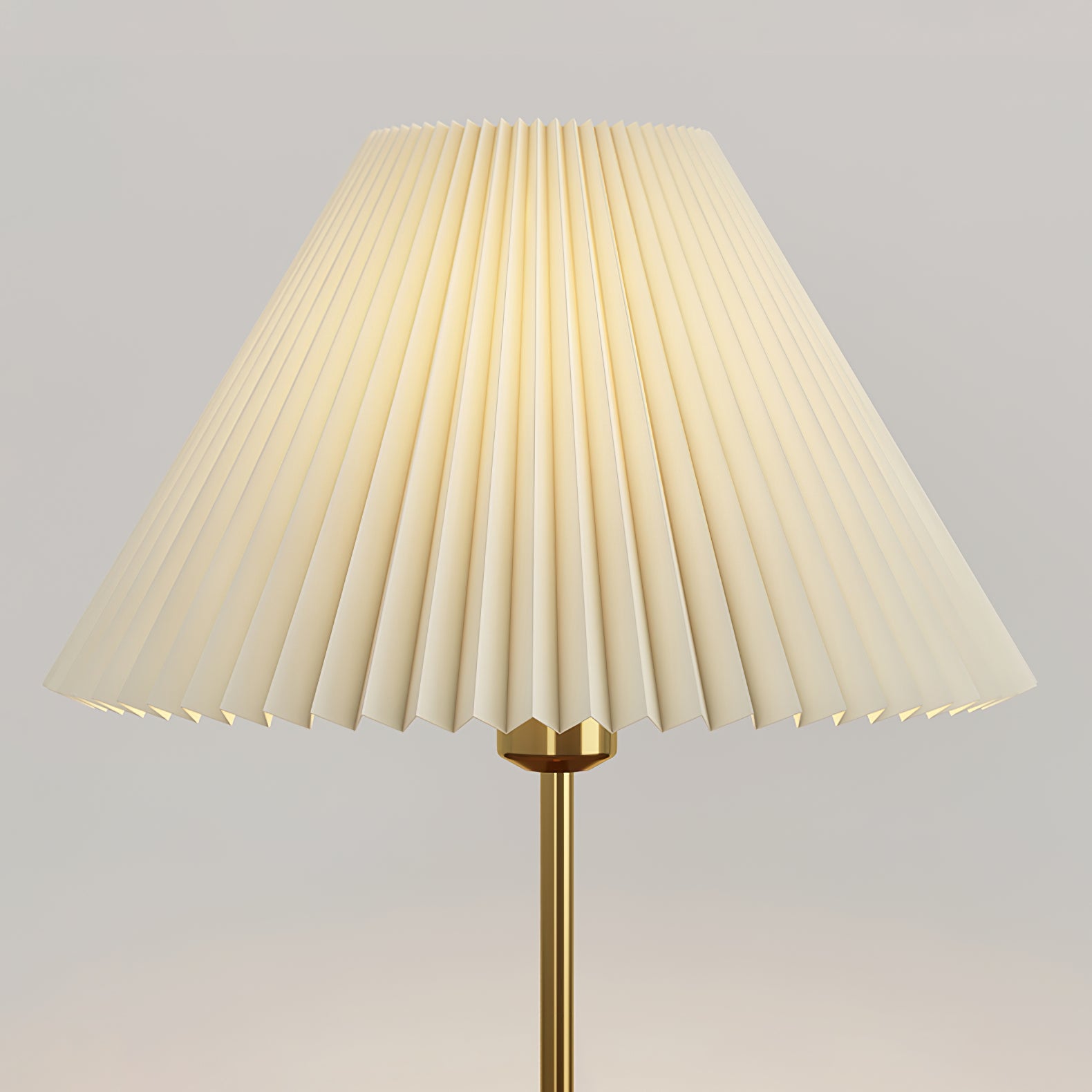 Pleated Walnut Table Lamp - Lumpaz