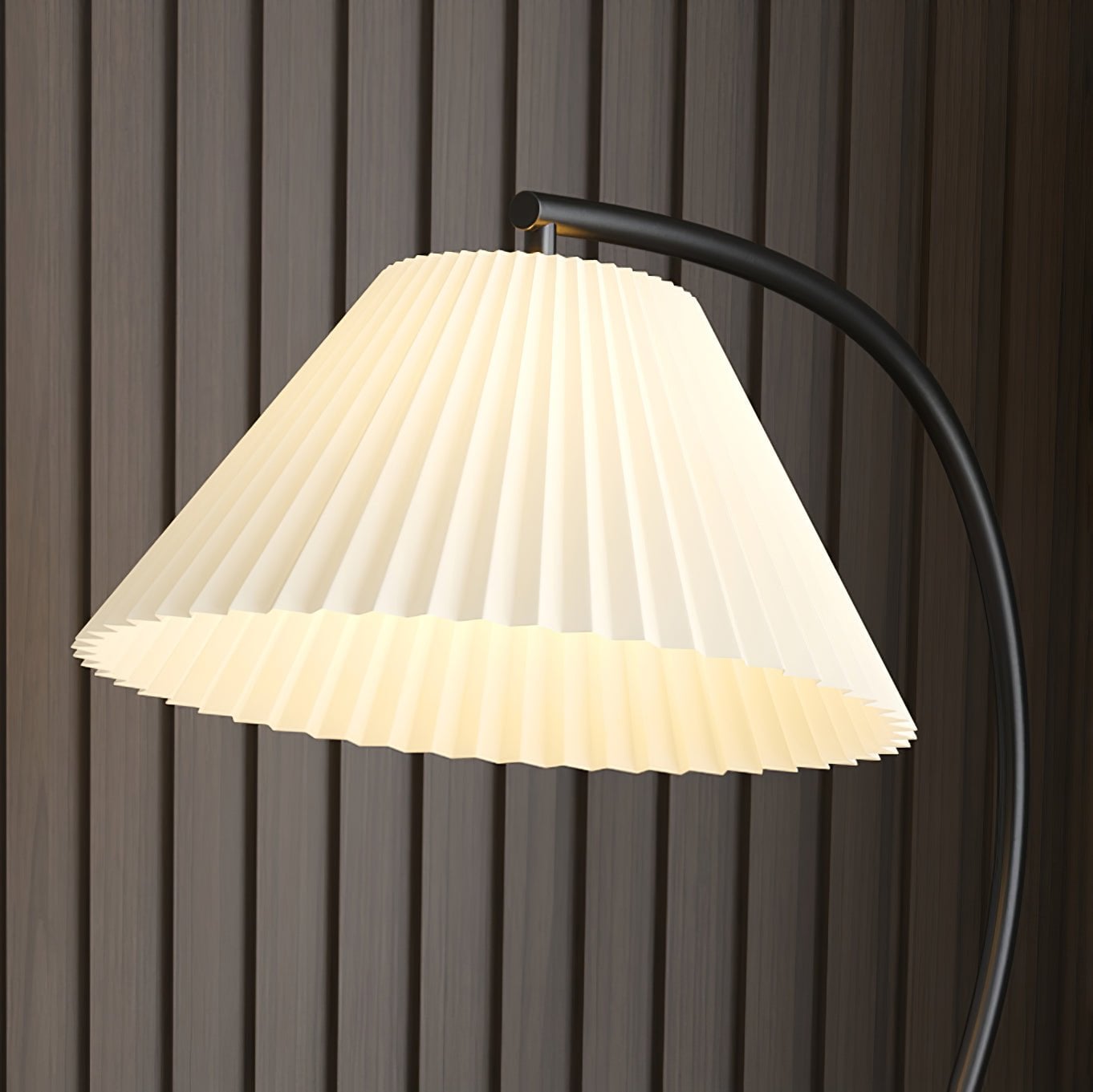 Pleated Nightstand Floor Light - Lumpaz