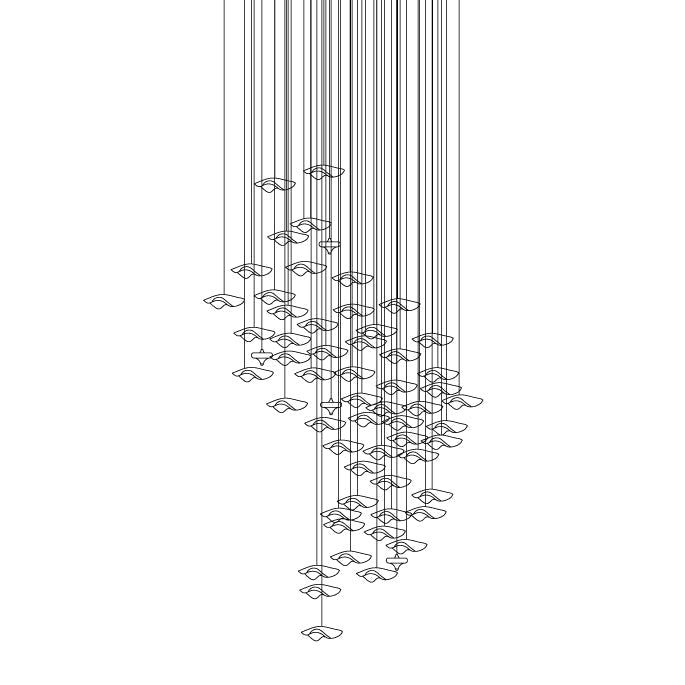 Tidal Art Glass Pendants - Lumpaz