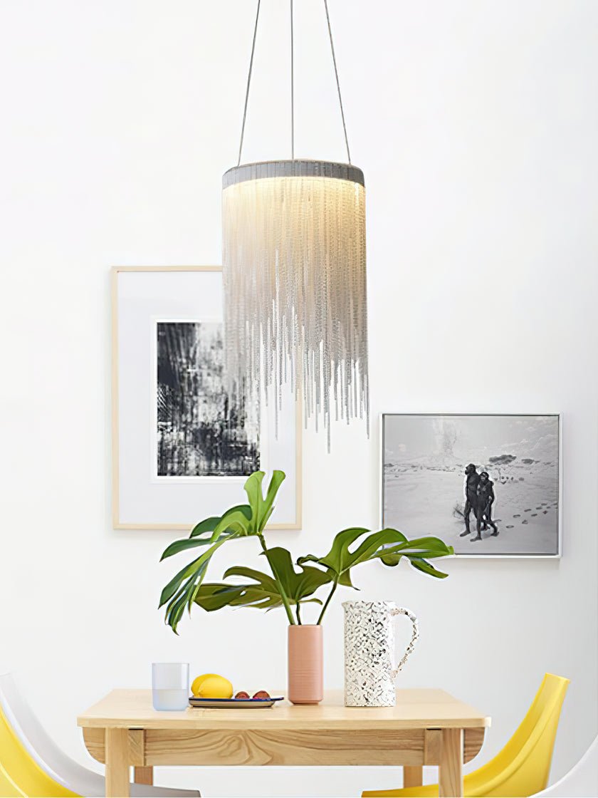 Aluminum Chain Tassel Pendant Light - Lumpaz