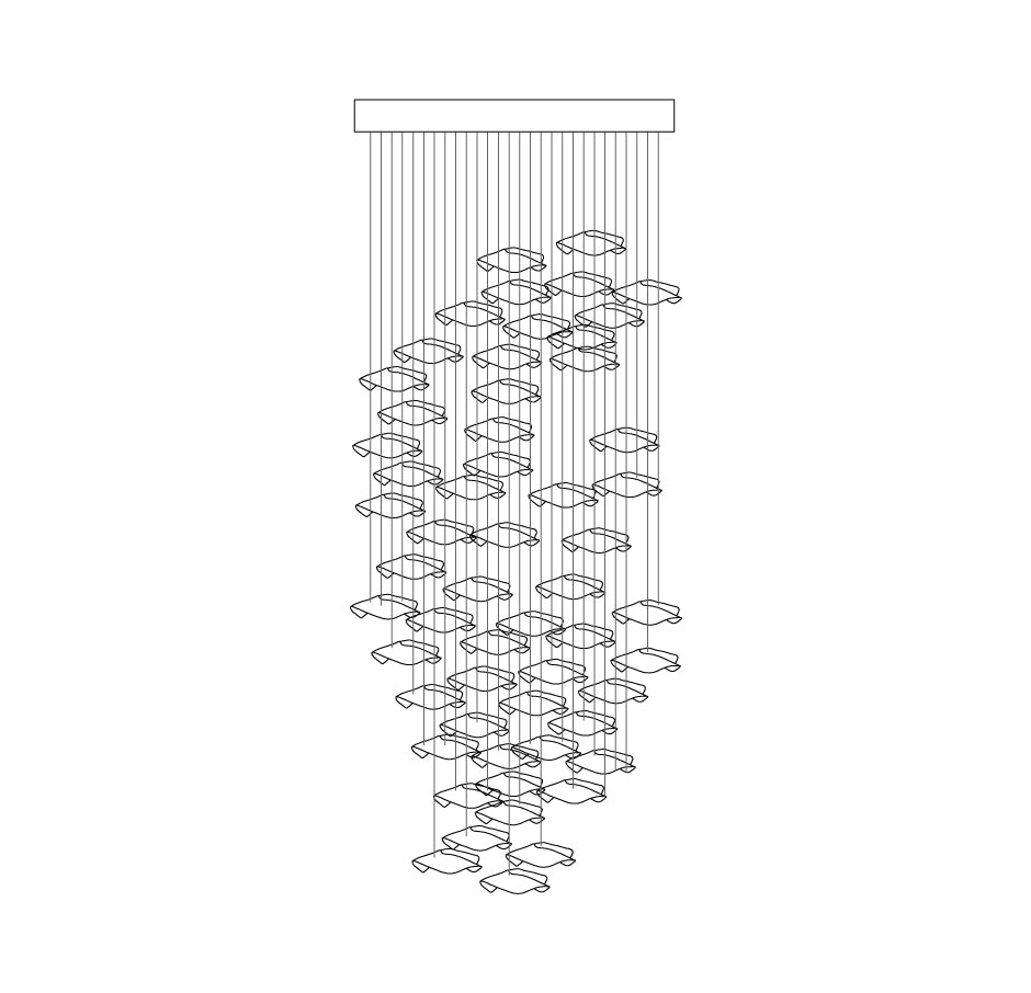 Tidal Stair Chandelier - Lumpaz