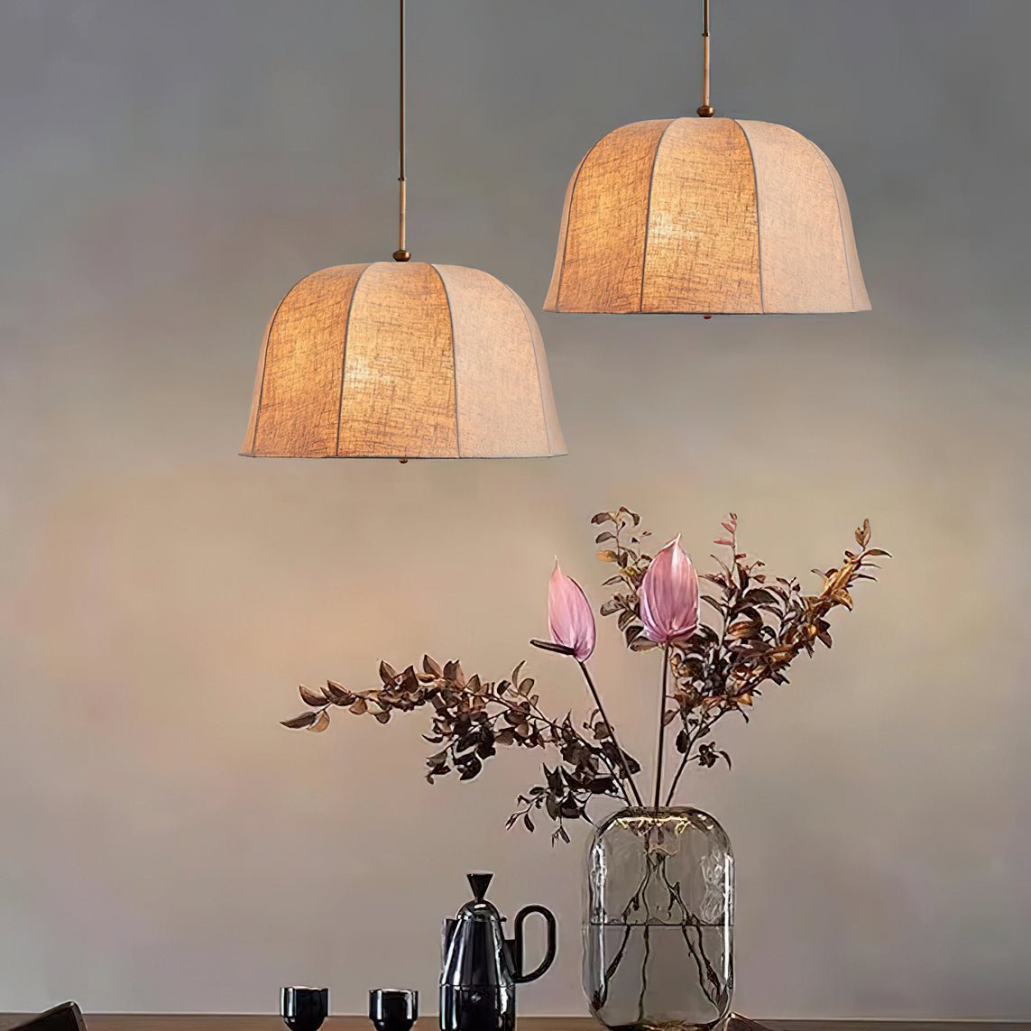 Sienna Linen Pendant Lamp - Lumpaz