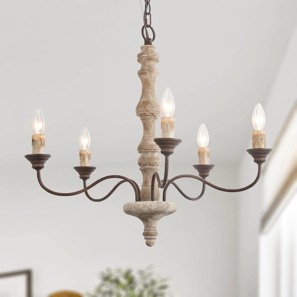 Candlestick Farmhouse chandelier - Lumpaz