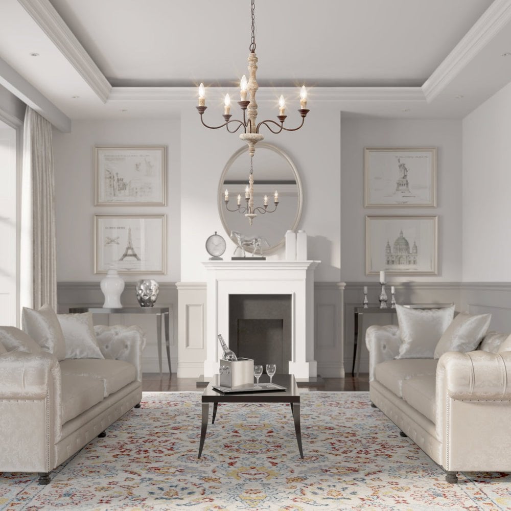 Candlestick Farmhouse chandelier - Lumpaz