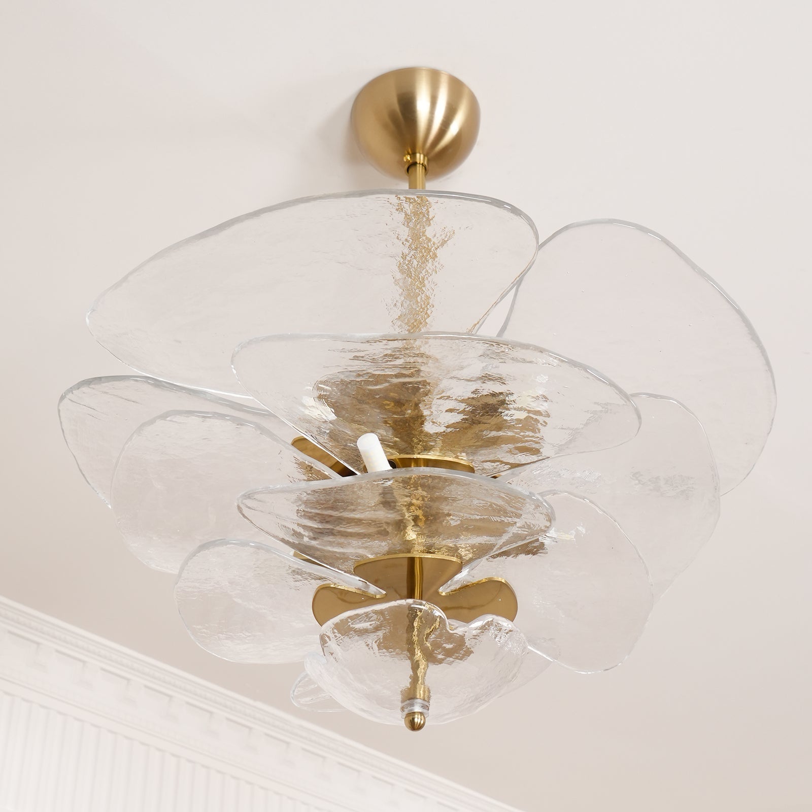 Golden Petals Murano Chandelier - Lumpaz