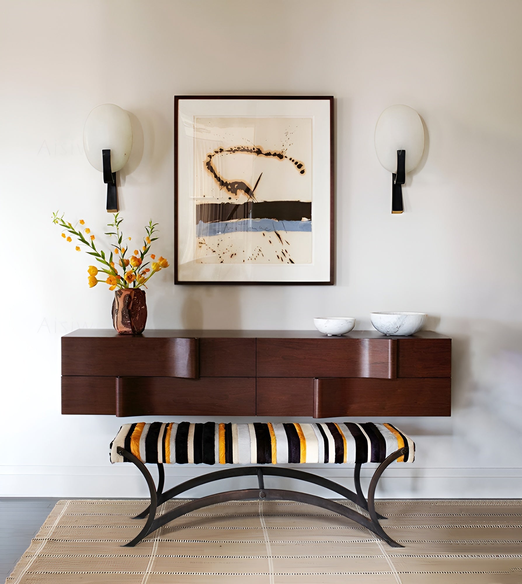 Alice Alabaster Plug-in Wall Lamp - Lumpaz