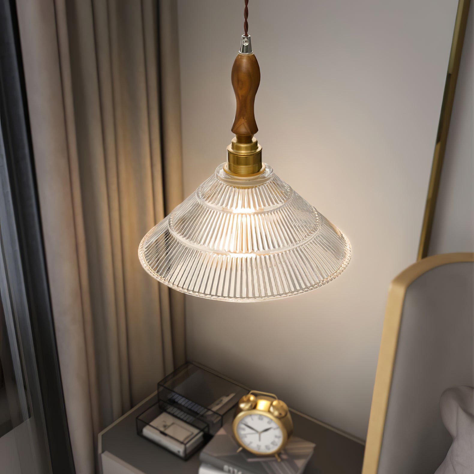 Vintage Ripple Pendant Lamp - Lumpaz