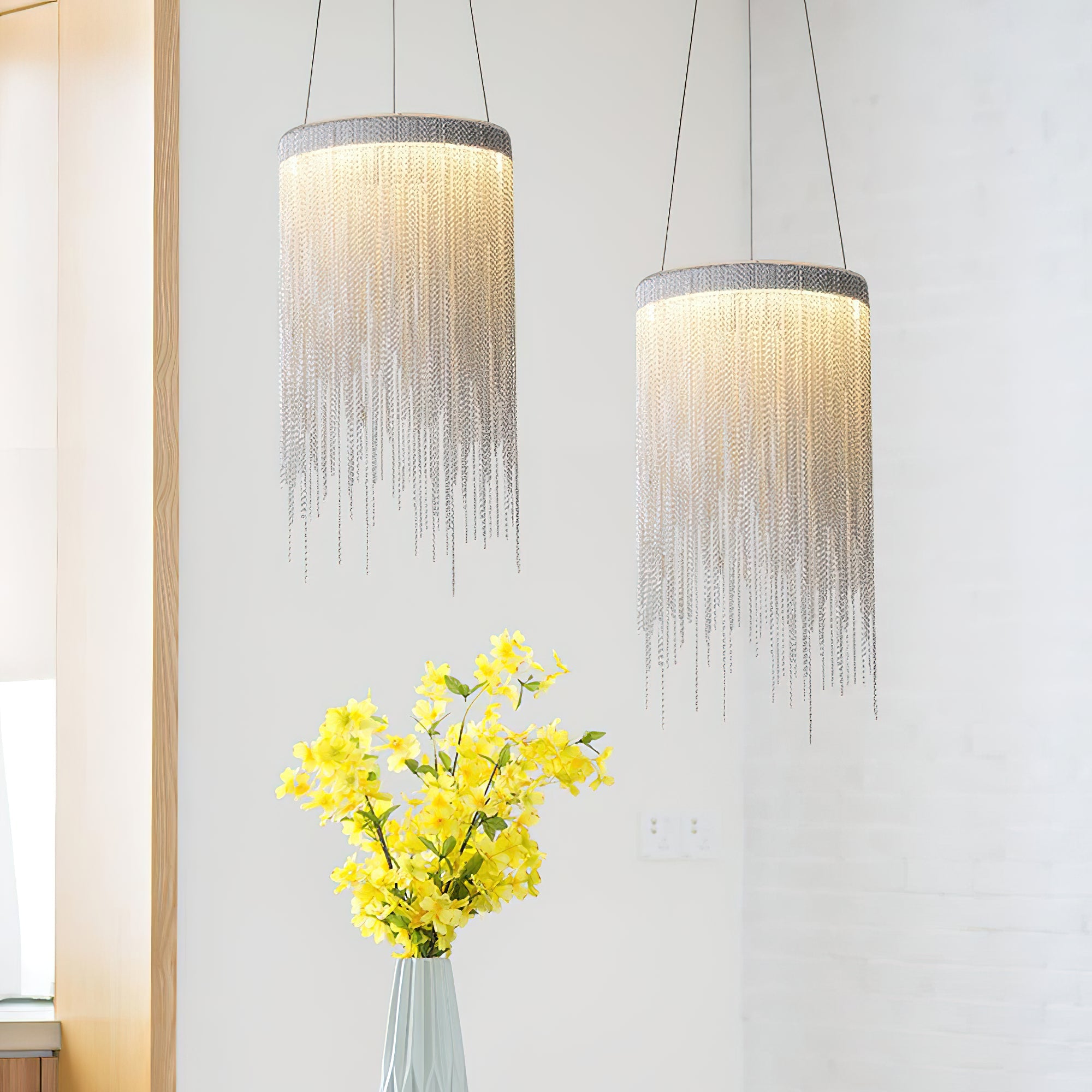 Aluminum Chain Tassel Pendant Light - Lumpaz