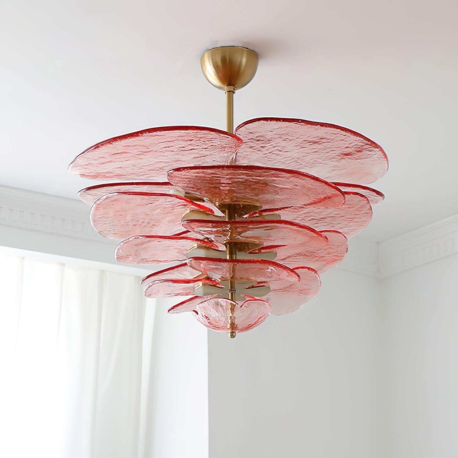 Golden Petals Murano Chandelier - Lumpaz