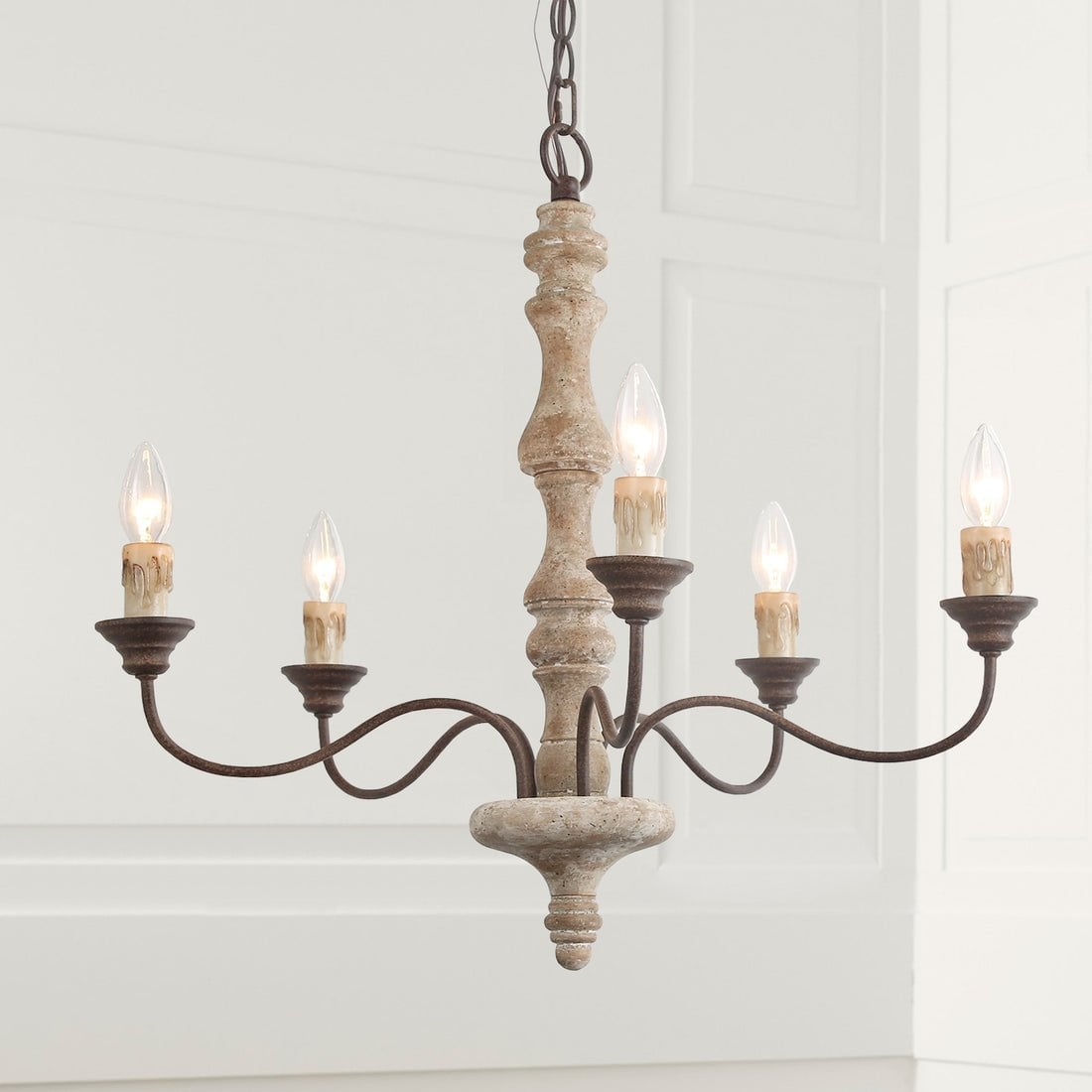 Candlestick Farmhouse chandelier - Lumpaz