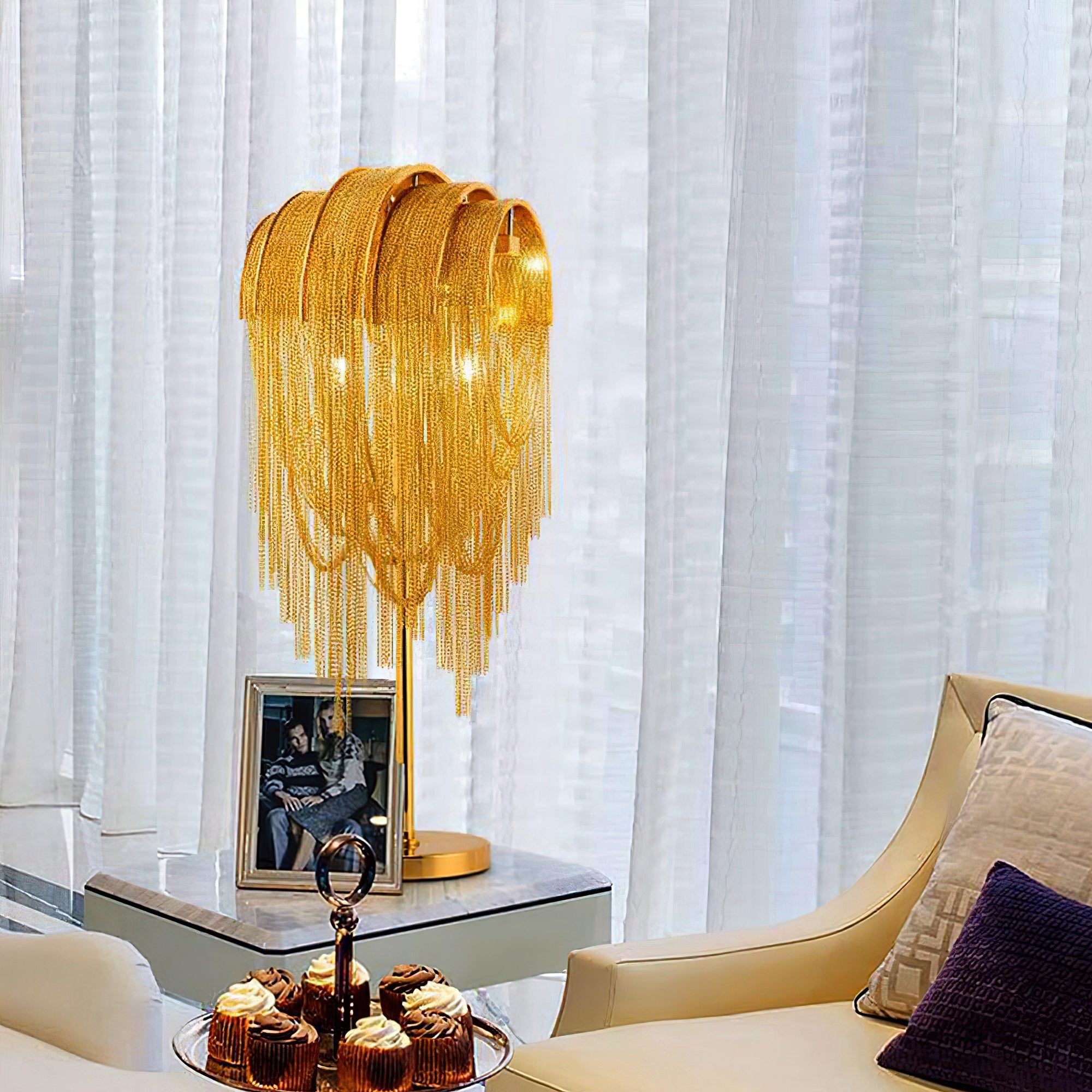 Chains Tassel Table Lamp - Lumpaz