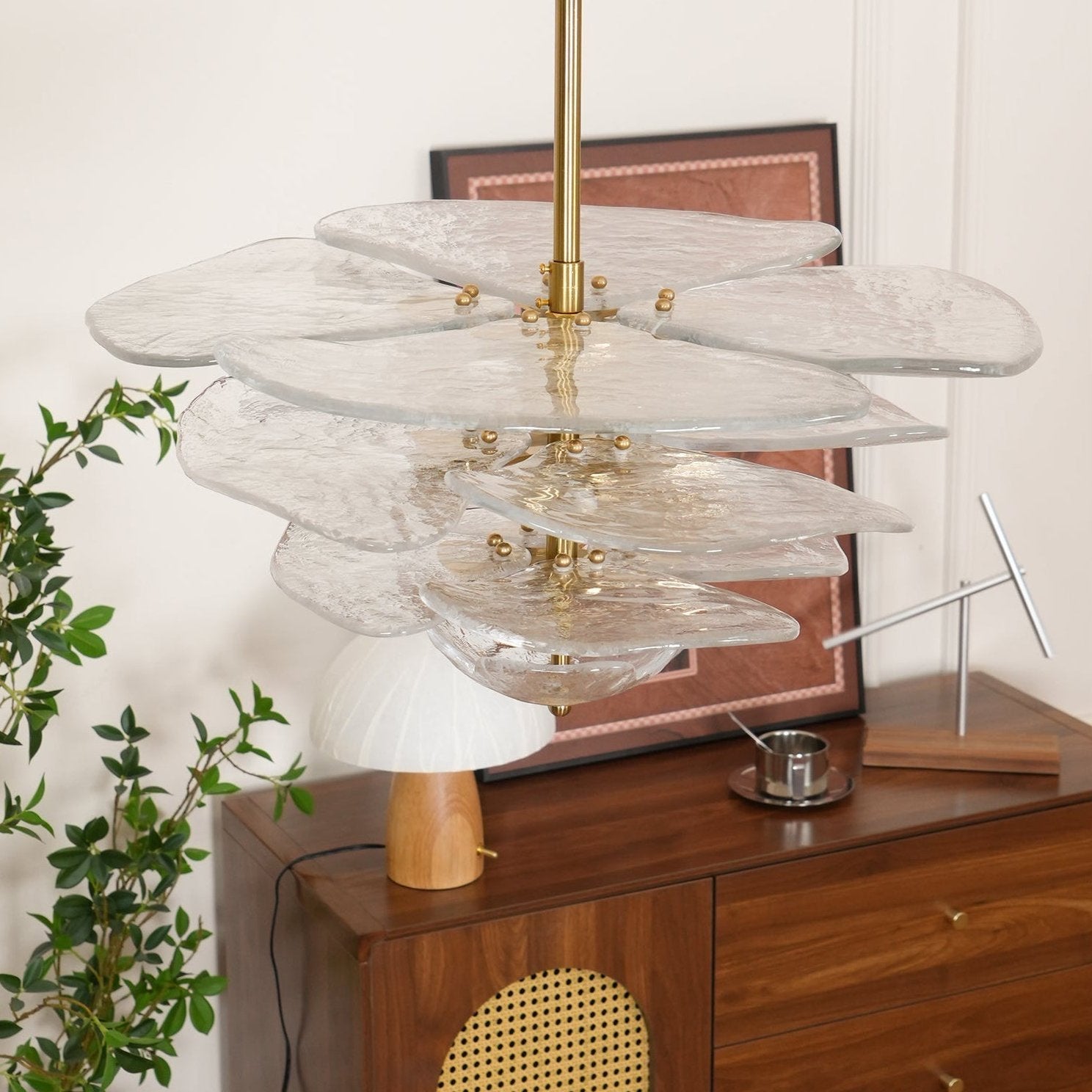 Golden Petals Murano Chandelier - Lumpaz