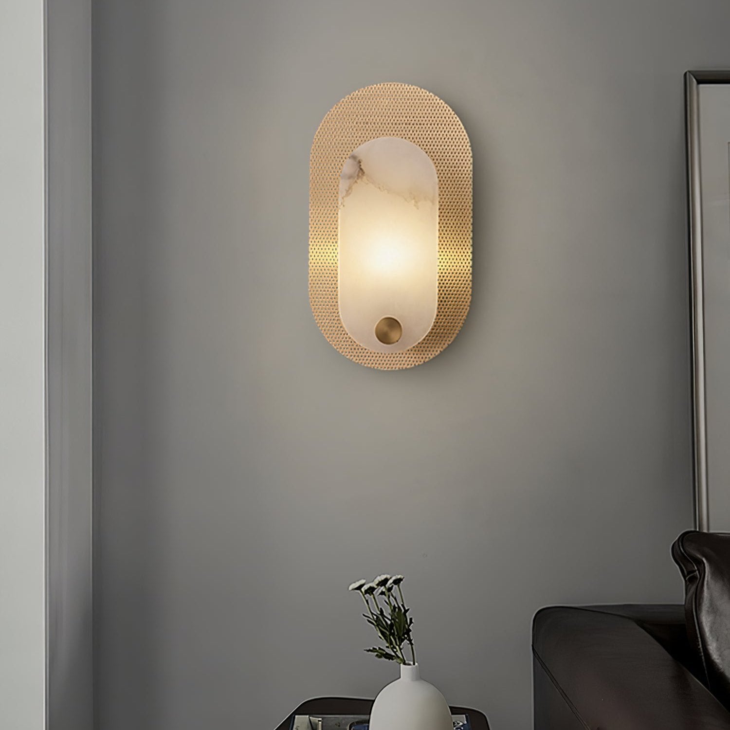 Harlan Alabaster Wall Light - Lumpaz