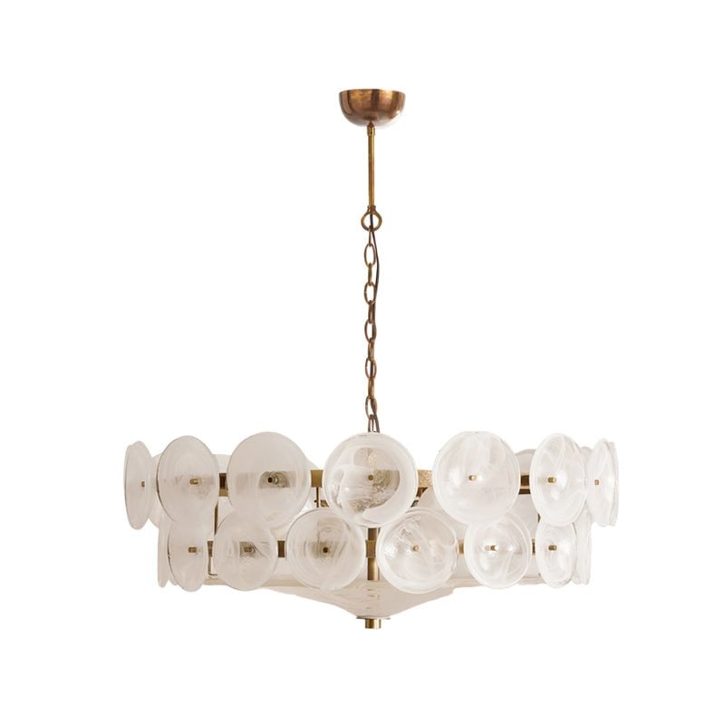 Solaris Disc Murano Chandelier - Lumpaz
