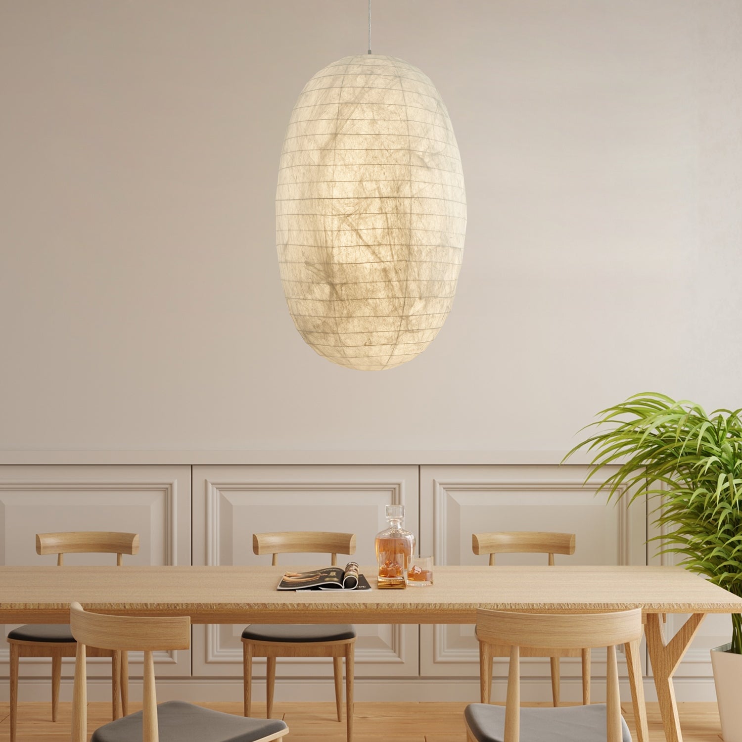 Sophia Silk Pendant Lamp - Lumpaz