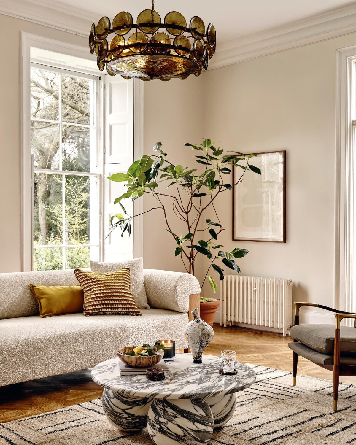 Solaris Disc Murano Chandelier - Lumpaz