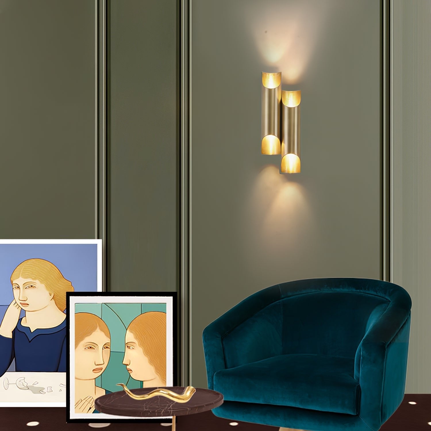 Callahan Brass Wall Lamp - Lumpaz