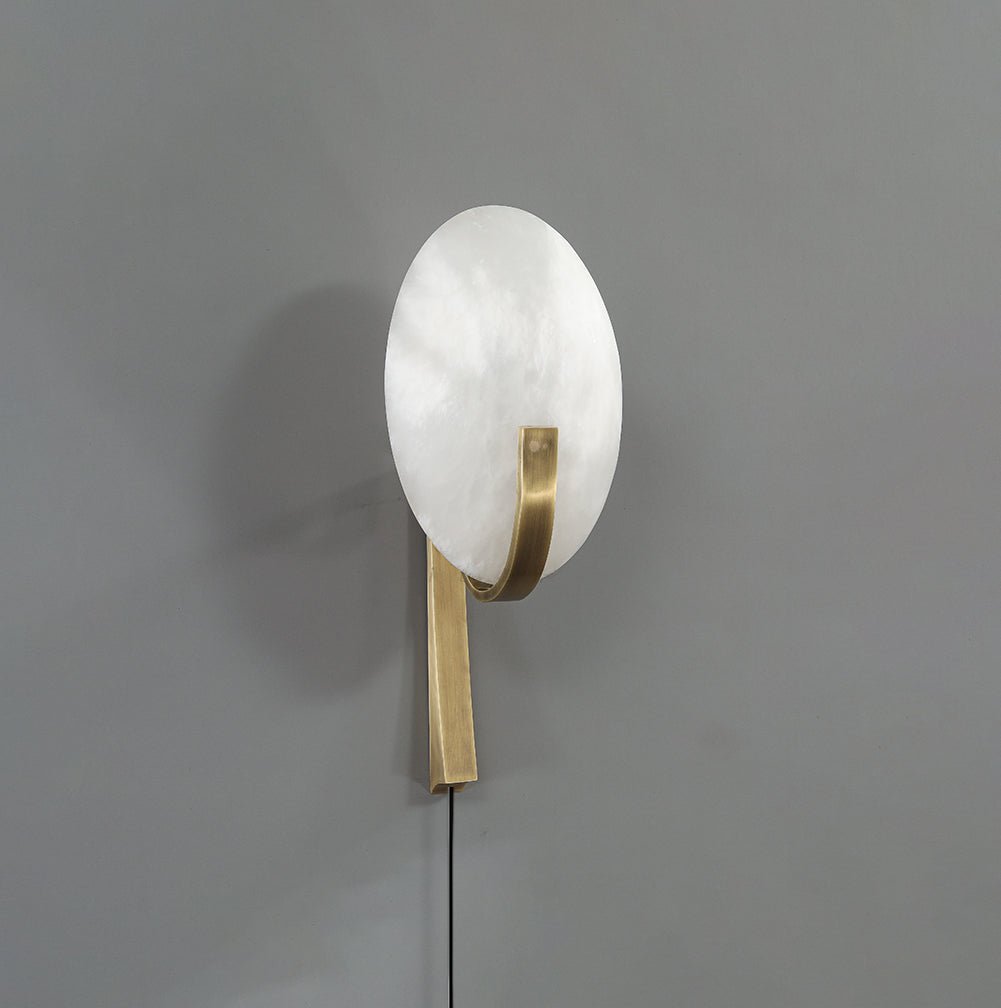 Alice Alabaster Plug-in Wall Lamp - Lumpaz