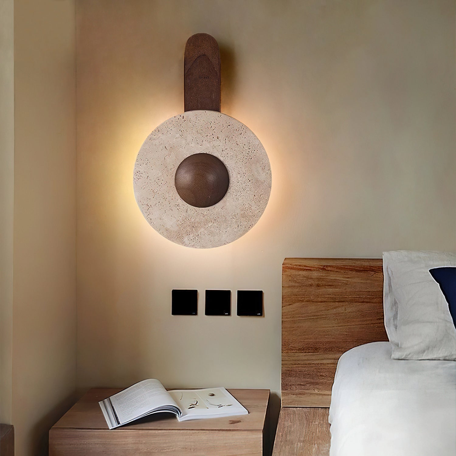 Lunar Wood Wall Lamp - Lumpaz