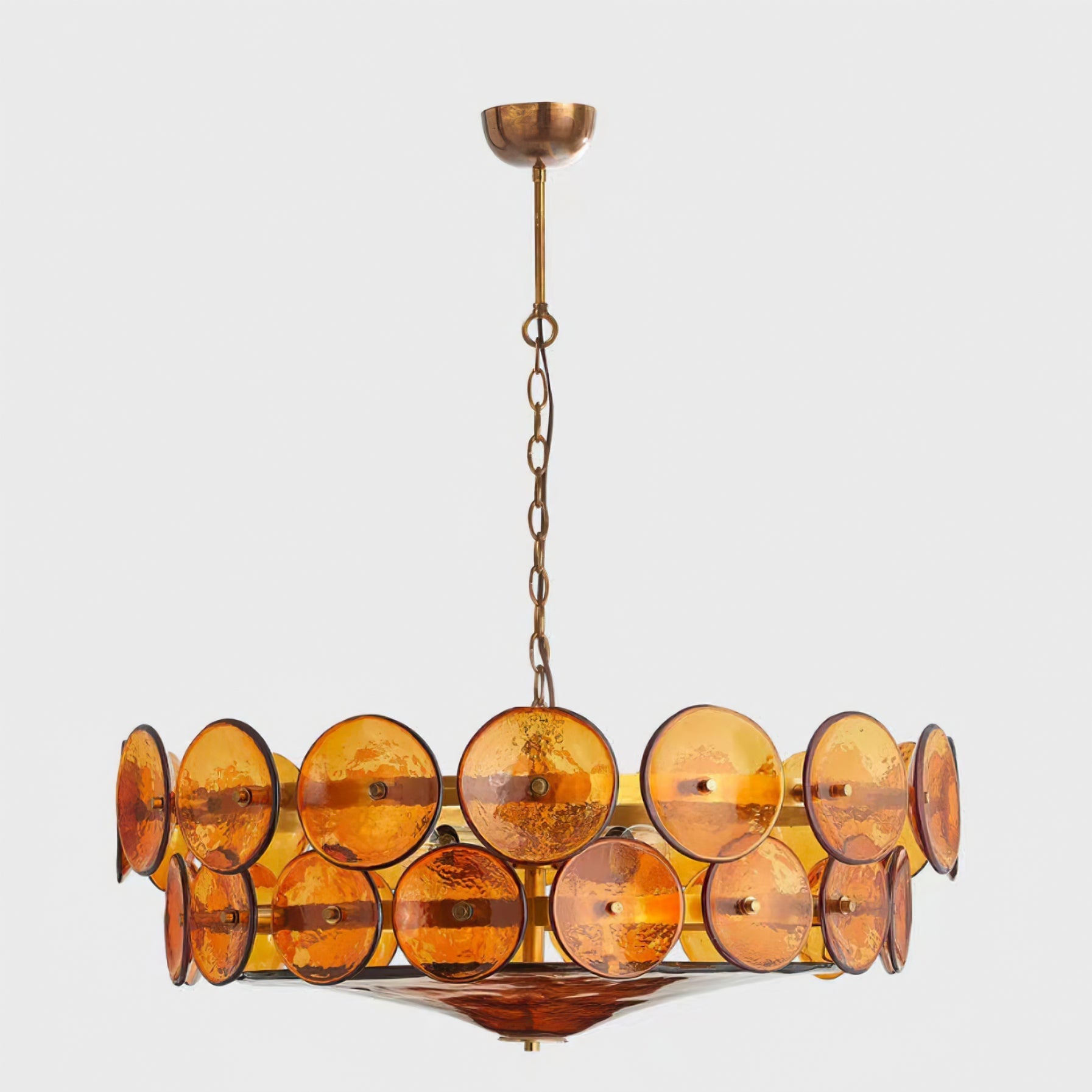 Solaris Disc Murano Chandelier - Lumpaz