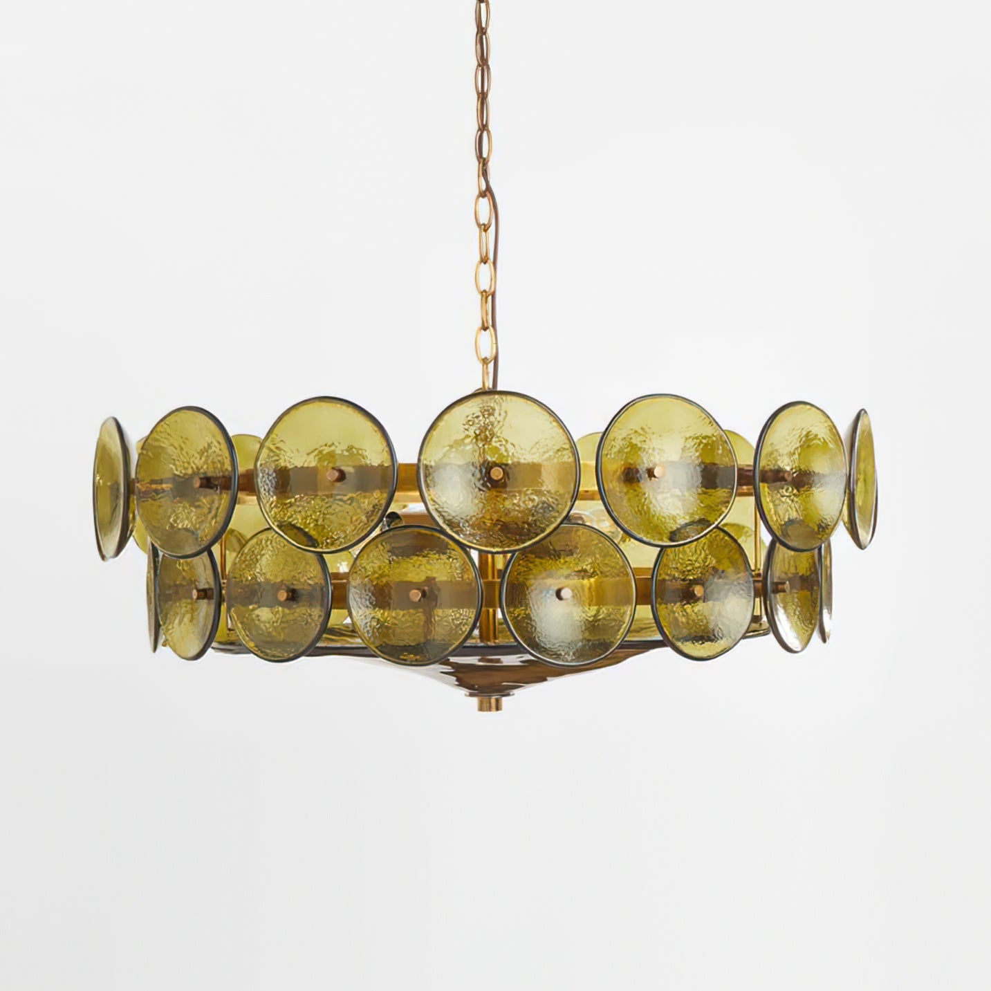 Solaris Disc Murano Chandelier - Lumpaz